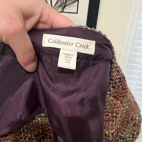 Like new coldwater creek tweed blazer size 14 - Picture 4 of 6